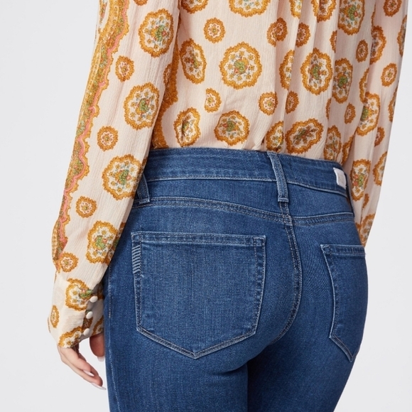 NWOT PAIGE VERDUGO ANKLE PETITE SZ32 W/RAW/CHEWED HEM SLIM LEG JEAN - Picture 4 of 16